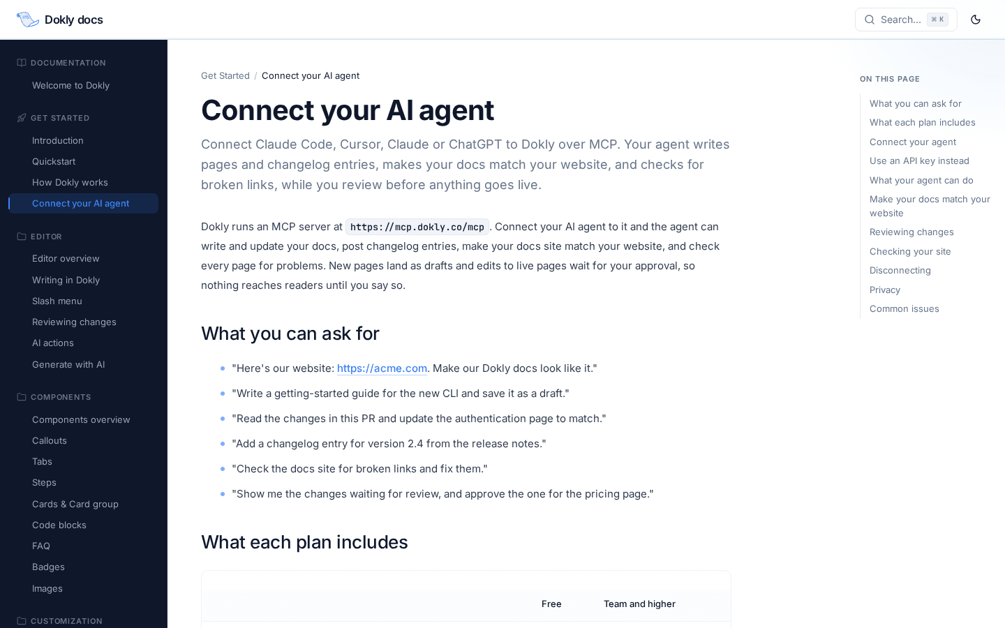 Connect Your AI Agent to Dokly