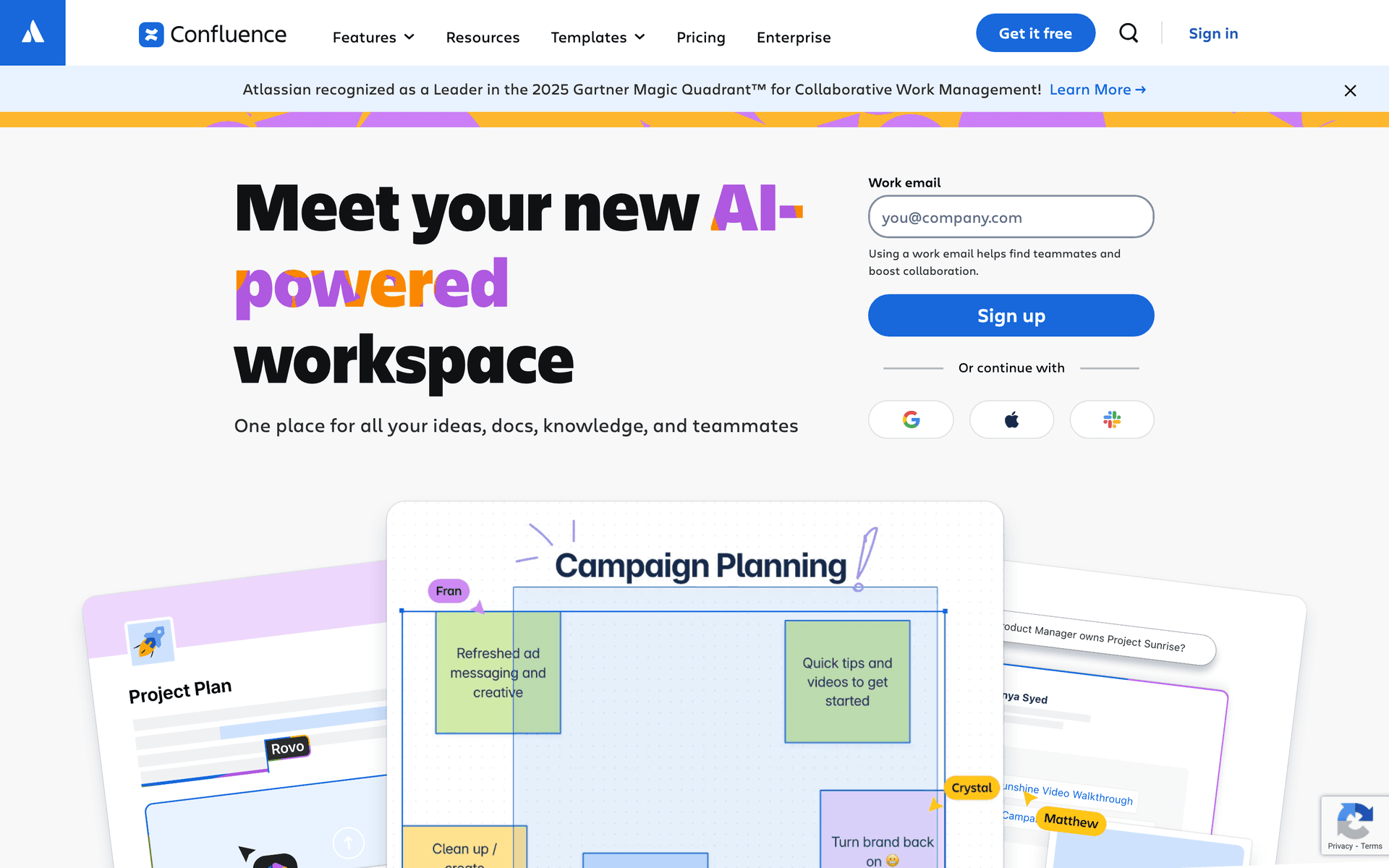 Confluence wiki interface