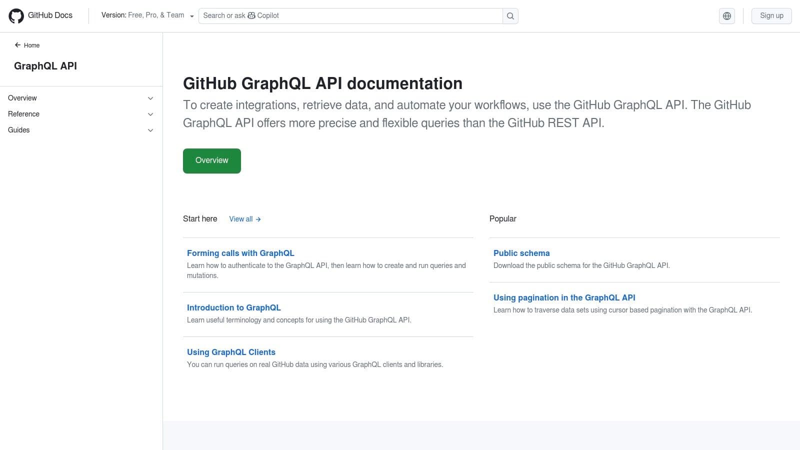 GitHub API (GraphQL and REST)