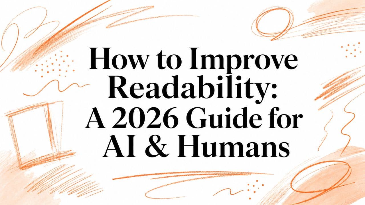 How to Improve Readability: A 2026 Guide for AI & Humans