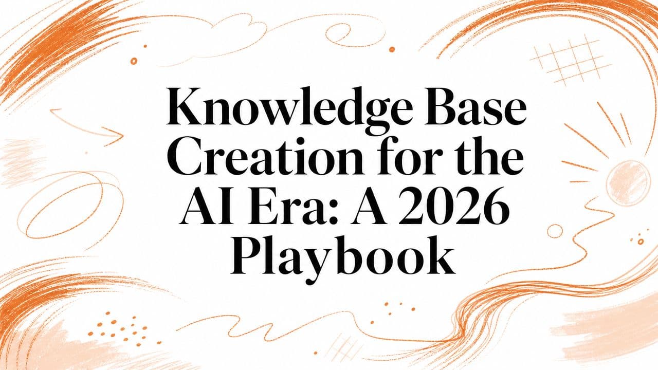 Knowledge Base Creation for the AI Era: A 2026 Playbook