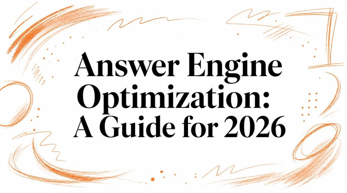 Answer Engine Optimization: A Guide for 2026
