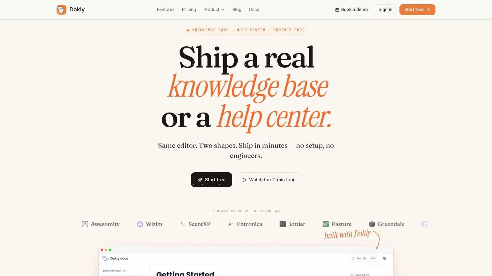 Screenshot from https://dokly.co