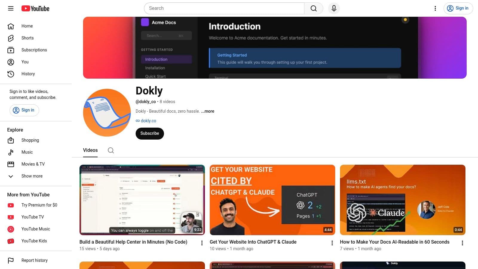 Screenshot from https://www.youtube.com/@dokly_co