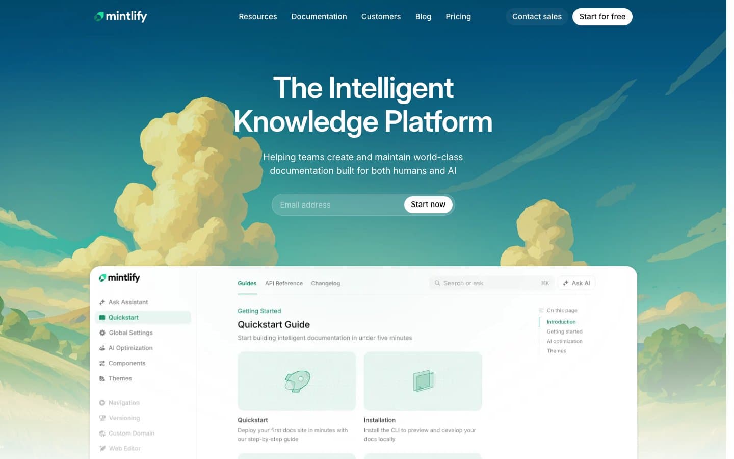 Mintlify Dashboard Screenshot
